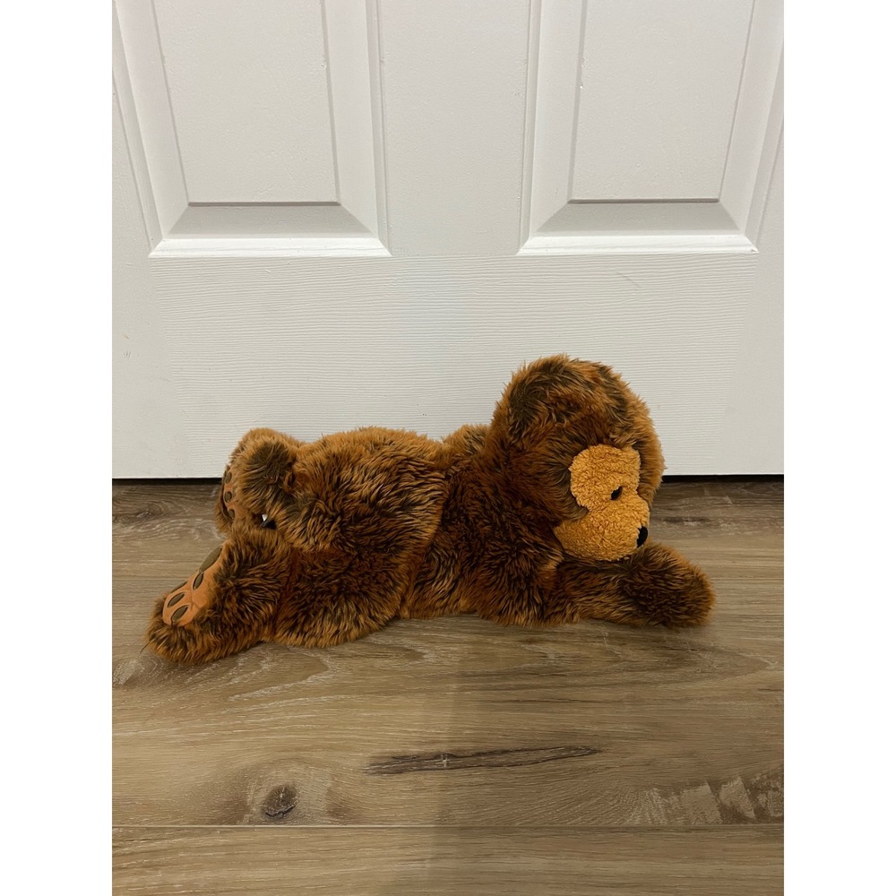 Vintage Disney Bear Pre Duffy the Disney Bear Plush Brown Mickey Mouse Paw Print